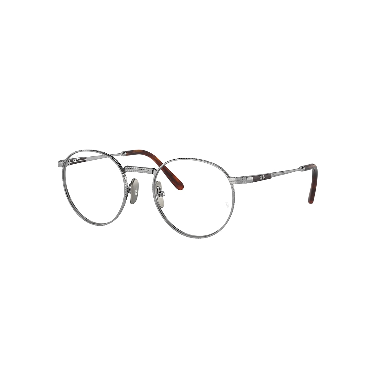 ROUND II TITANIUM OPTICS Eyeglasses with Silver Frame
