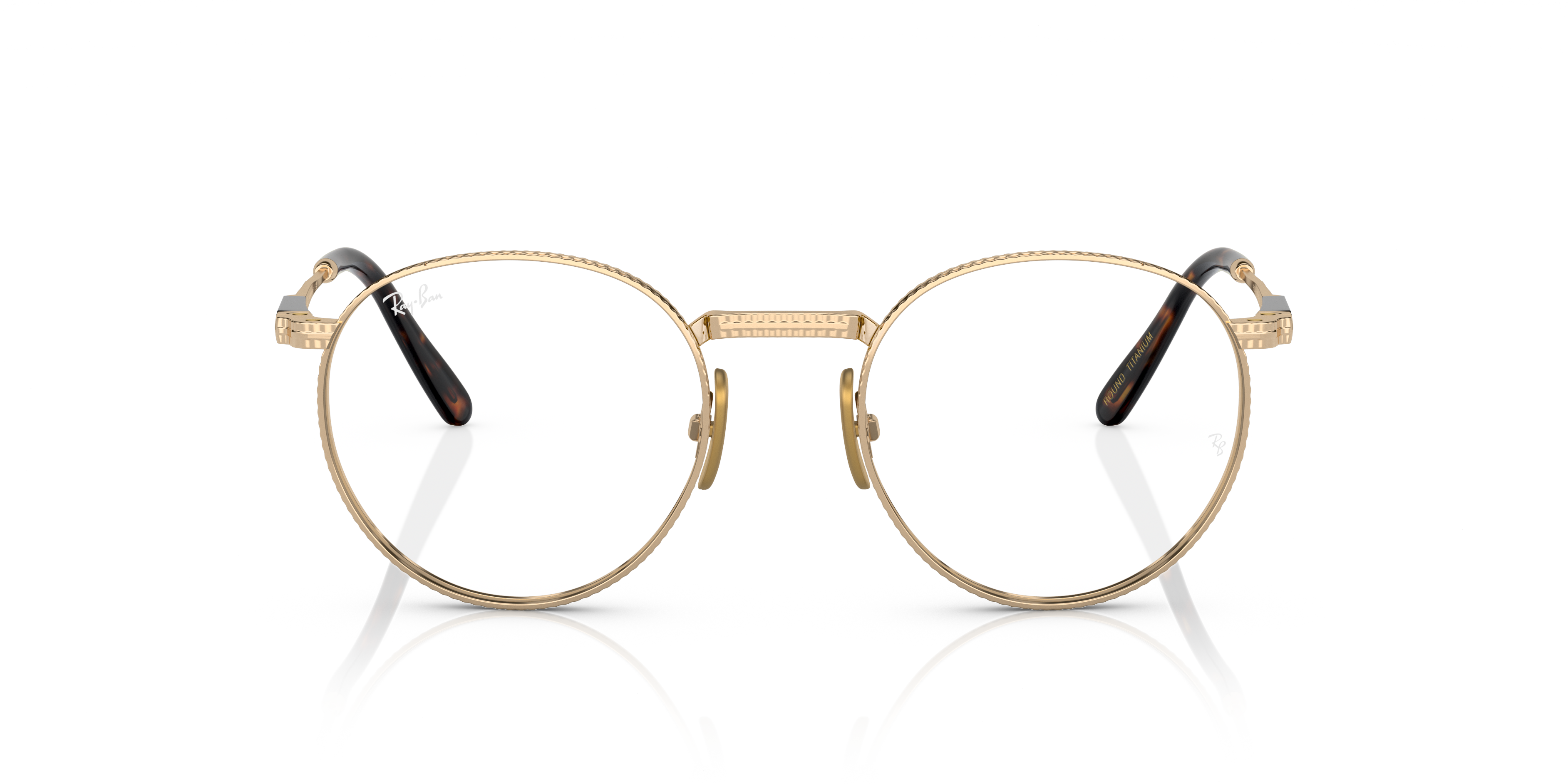 Occhiali da Vista Round Ii Titanium Optics con montatura Oro | Ray-Ban®