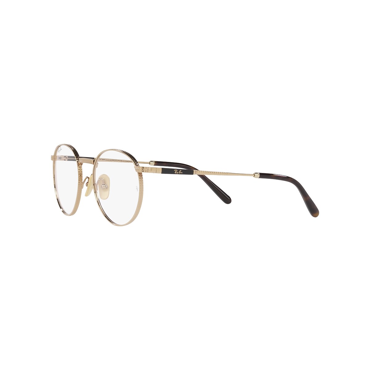 ROUND II TITANIUM OPTICS Eyeglasses with Gold Frame - RB8237V 