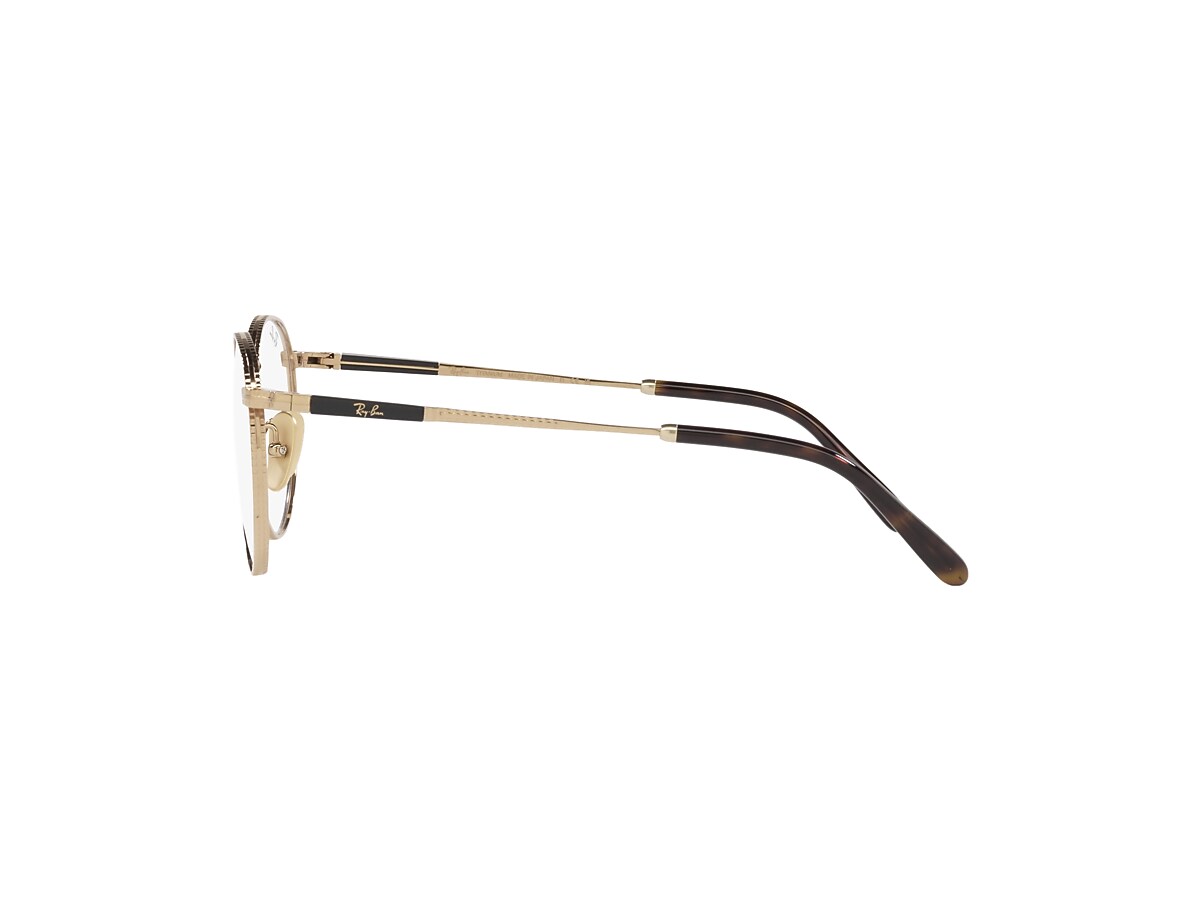 ROUND II TITANIUM OPTICS Eyeglasses with Gold Frame - RB8237V 