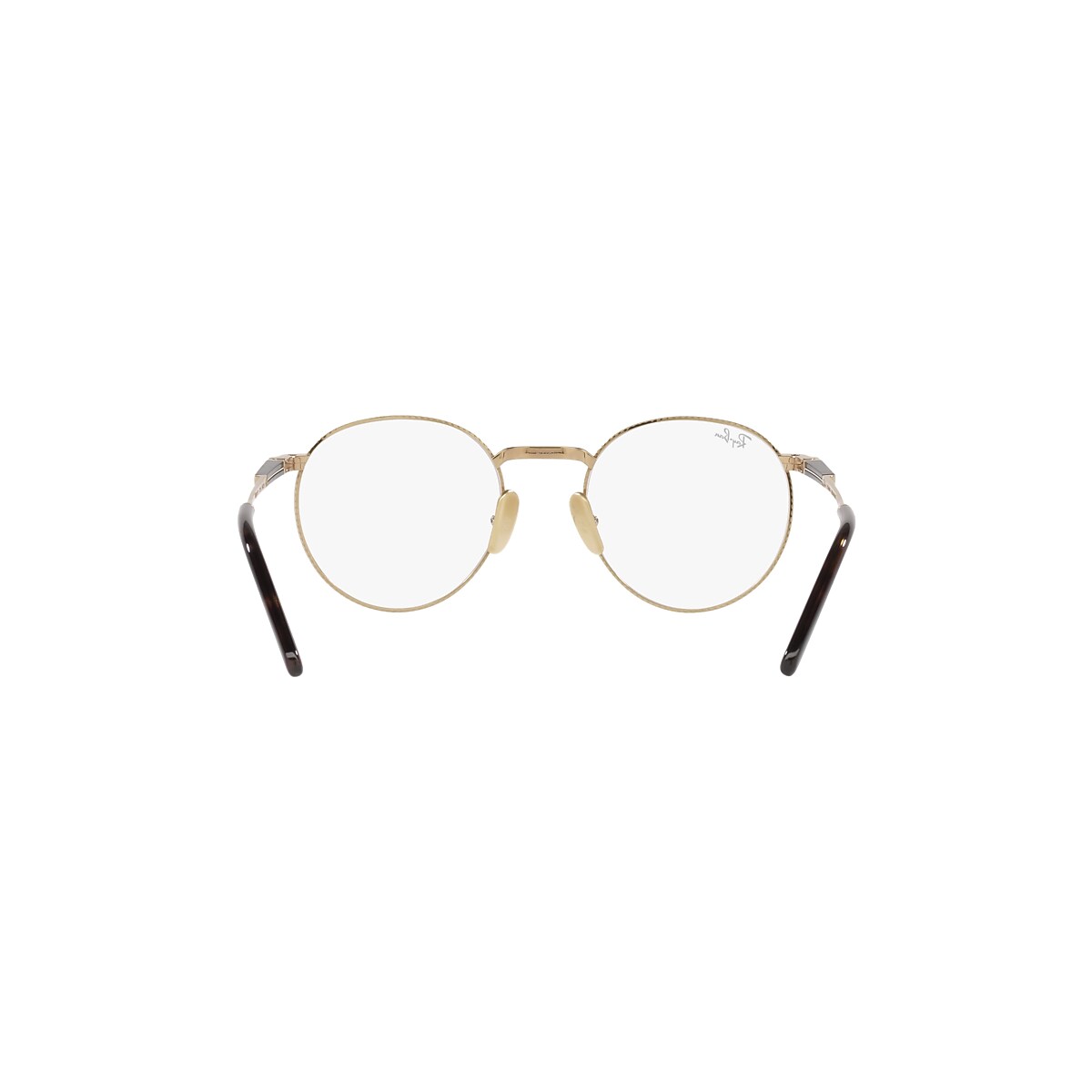 ROUND II TITANIUM OPTICS Eyeglasses with Gold Frame - RB8237V 