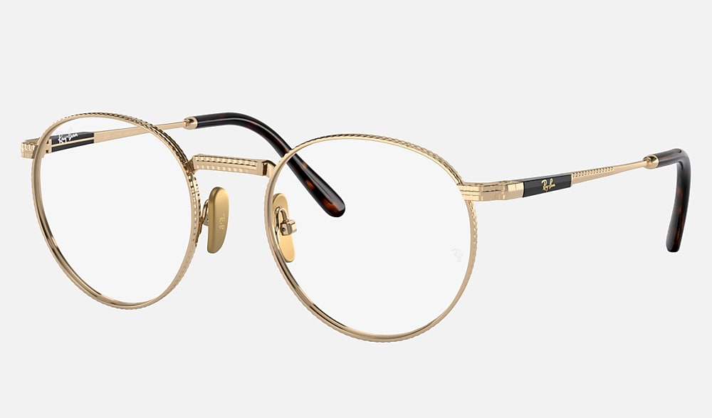 メガネ Ray-Ban Titanium Frames RB8237V 1224 Slim Round Silver ROUND II TITANIUM OPTICS Eyeglasses with Silver Frame
