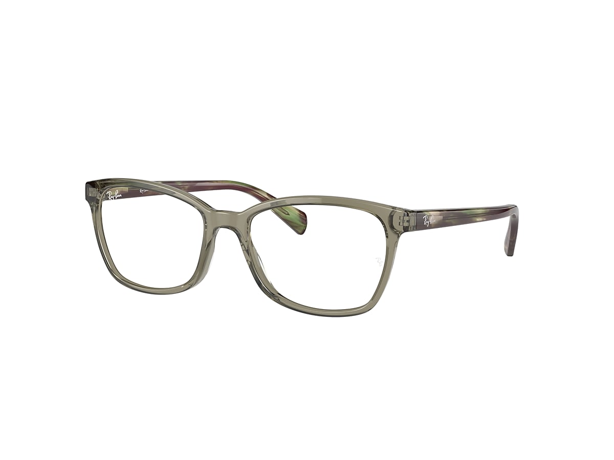 小物 rayban RB5362 OPTICS Eyeglasses with Transparent Green Frame