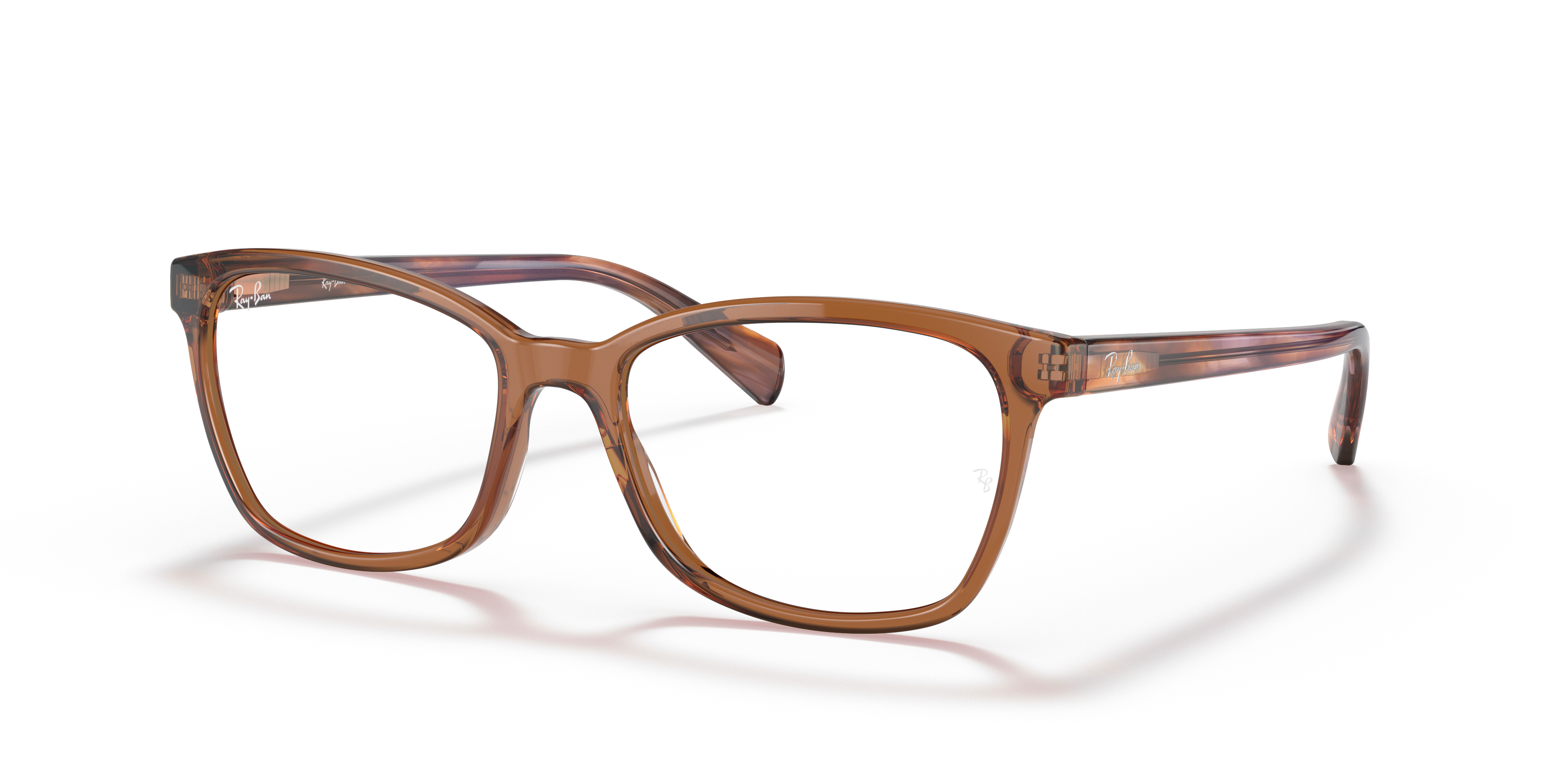 Rb5362 Optics Occhiali da Vista Marrone Trasparente con montatura | Ray-Ban®