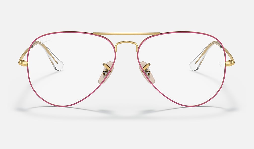 Aviator Optics Eyeglasses with Violet Frame | Ray-Ban®