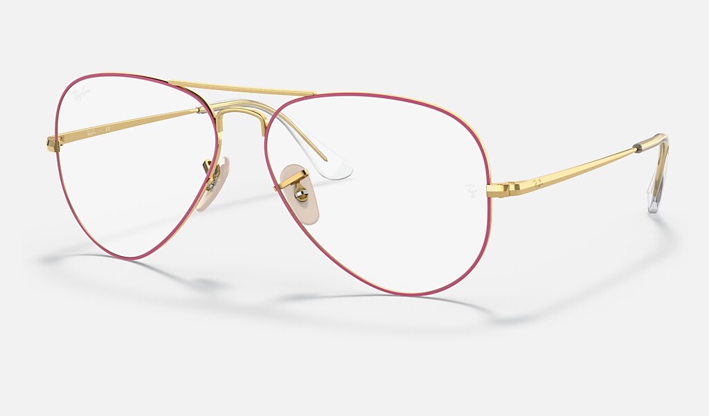 Aviator Optics Eyeglasses with Violet Frame | Ray-Ban®