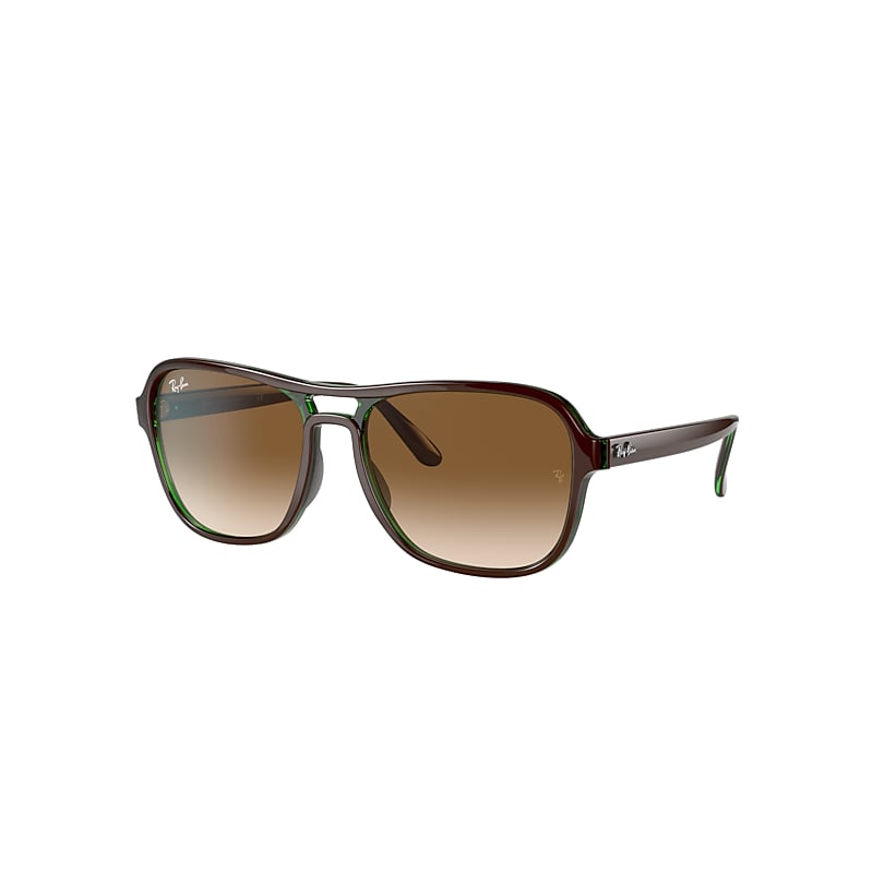 Ray-Ban State Side Sunglasses Brown Frame Brown Lenses 58-17