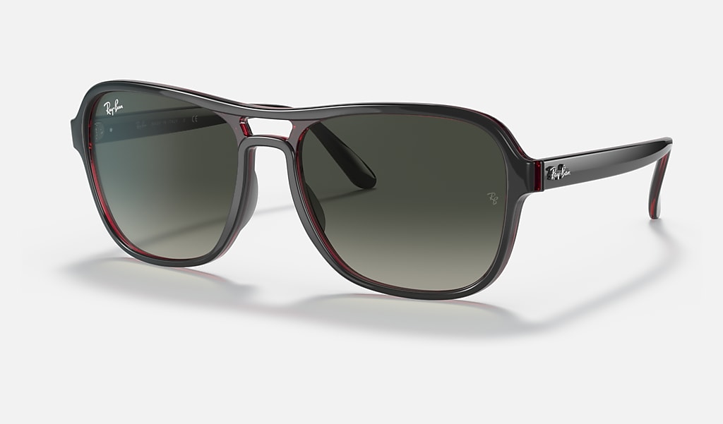 Heel veel goeds Afrekenen Amuseren State Side Sunglasses in Transparent Grey and Grey | Ray-Ban®