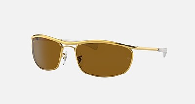 OLYMPIAN I DELUXE Sunglasses in Gold and Blue - RB3119M