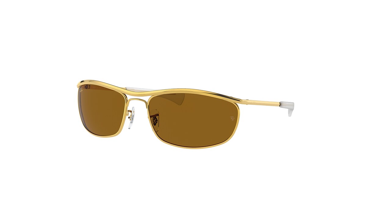 OLYMPIAN I DELUXE Sunglasses in Gold and Brown - RB3119M | Ray-Ban® US