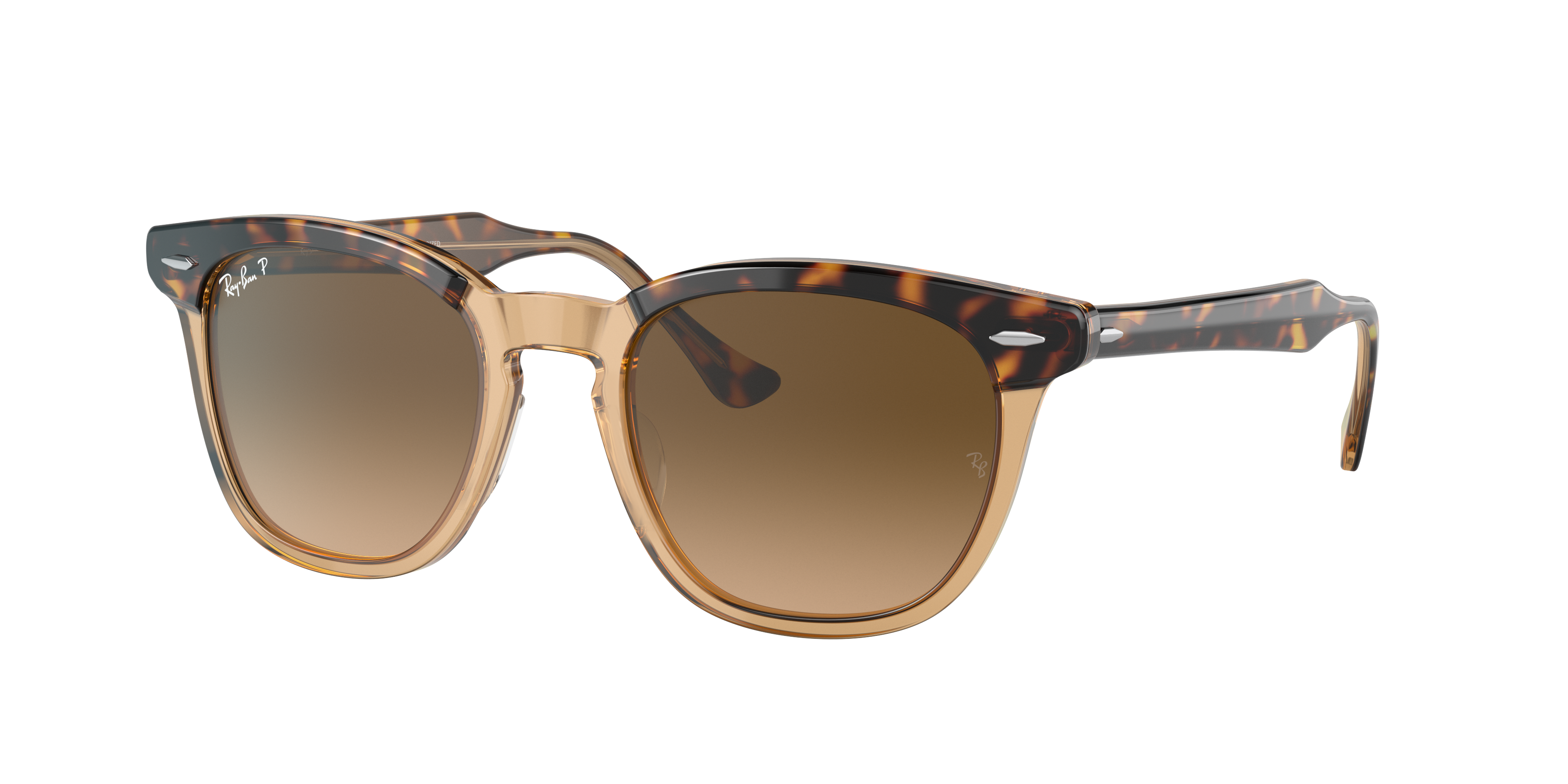 Hawkeye Sunglasses in Havana On Transparent Brown and Brown | Ray-Ban®