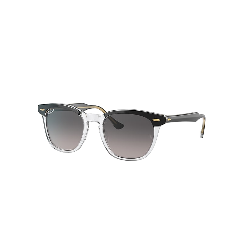 Ray-Ban Hawkeye Sunglasses Black Frame Grey Lenses Polarized 54-21 product image