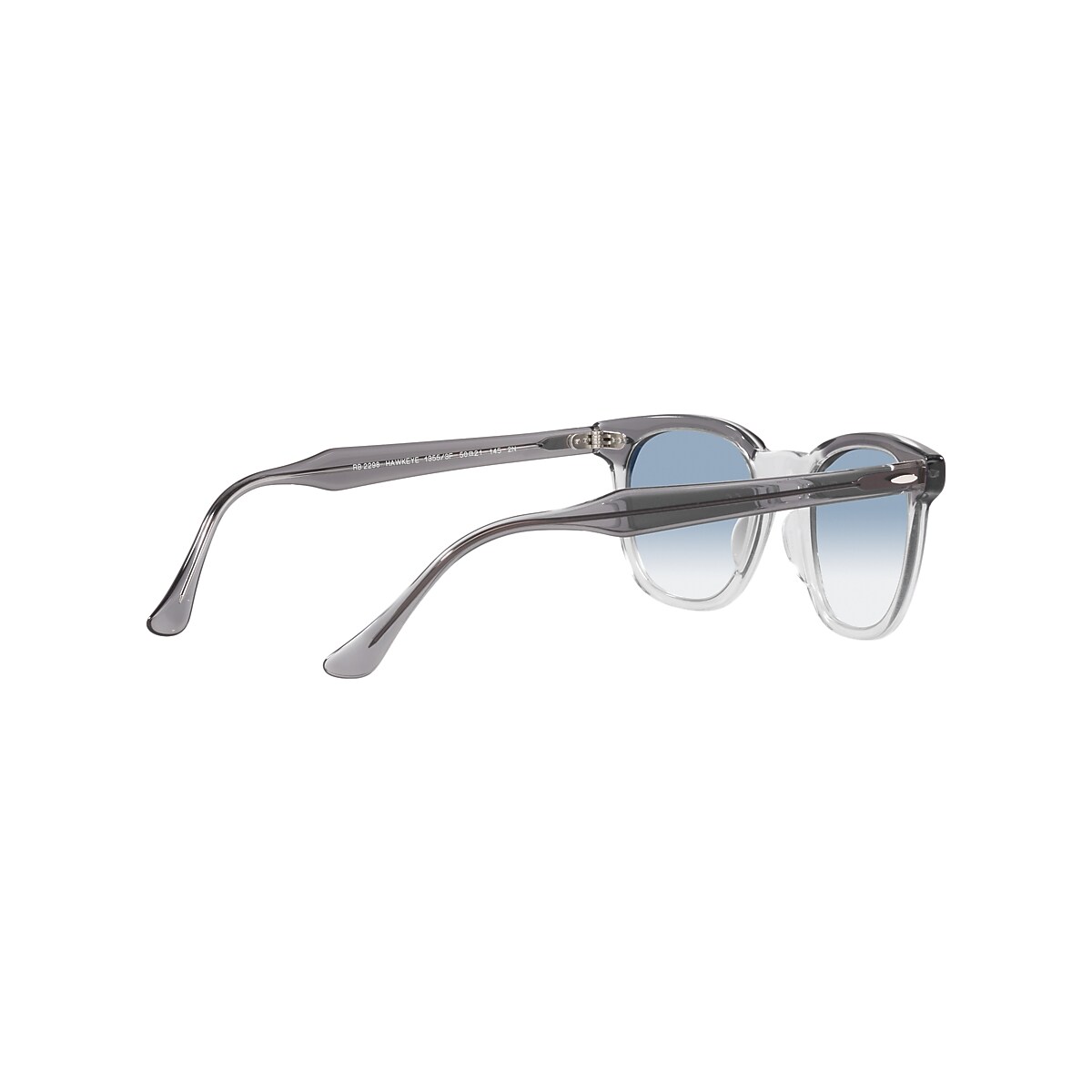 HAWKEYE Sunglasses in Grey On Transparent and Clear Blue - RB2298F