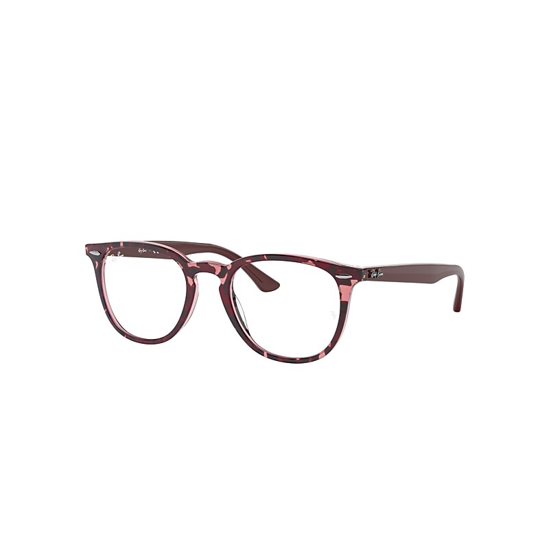 Ray-Ban Rb7159 Optics Eyeglasses Bordeaux Frame Clear Lenses Polarized 52-20