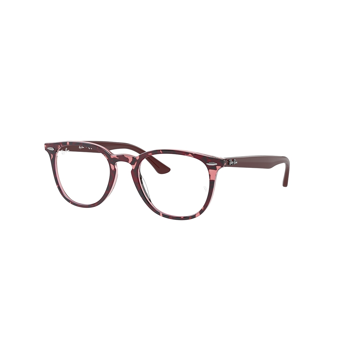 RB7159 OPTICS Eyeglasses with Havana On Transparent Purple 