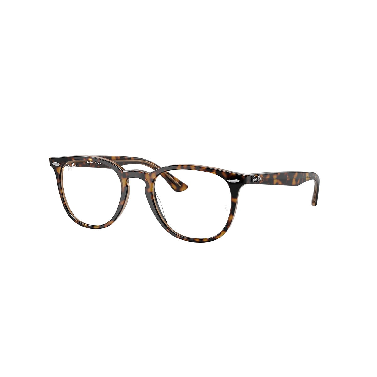 RB7159 OPTICS Eyeglasses with Havana On Transparent Brown 