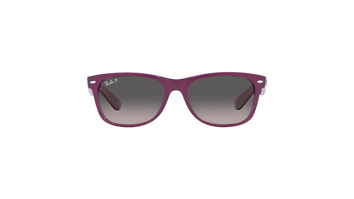 New Wayfarer Classic Sunglasses in Violet On Transparent Violet 