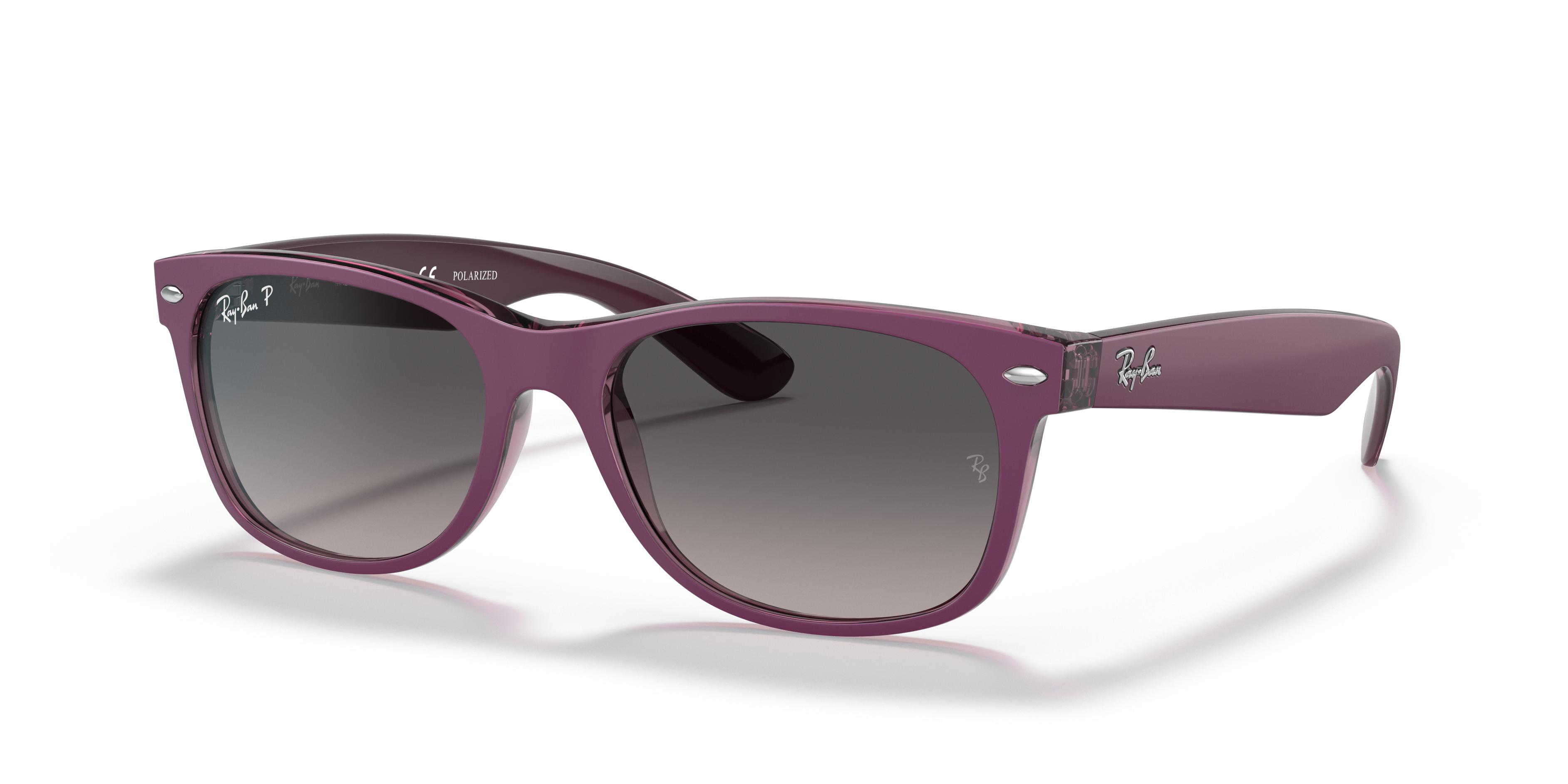 NEW WAYFARER CLASSIC Sunglasses in Violet On Transparent Violet 