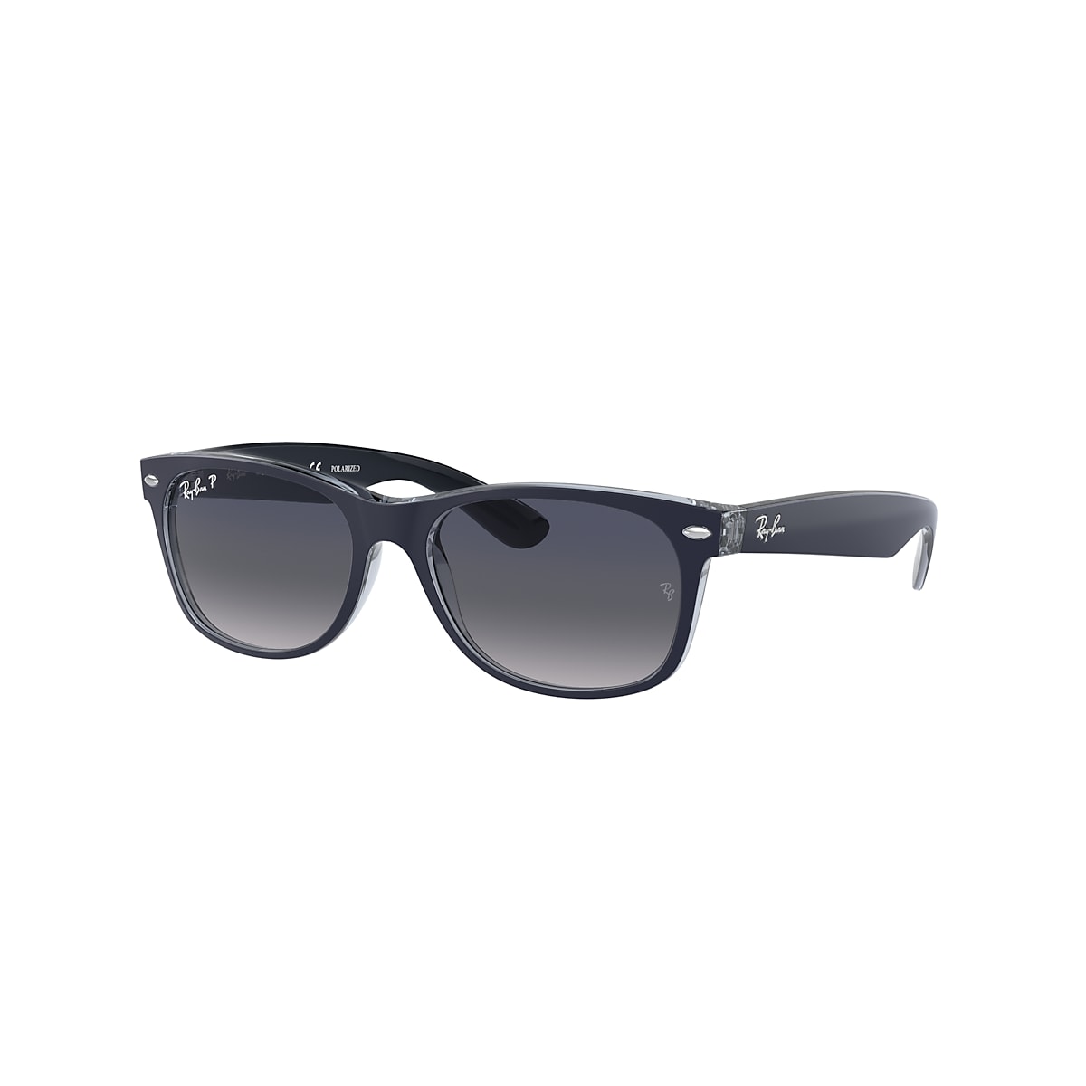 New Wayfarer Classic Sunglasses in Transparent Violet and Blue | Ray-Ban®