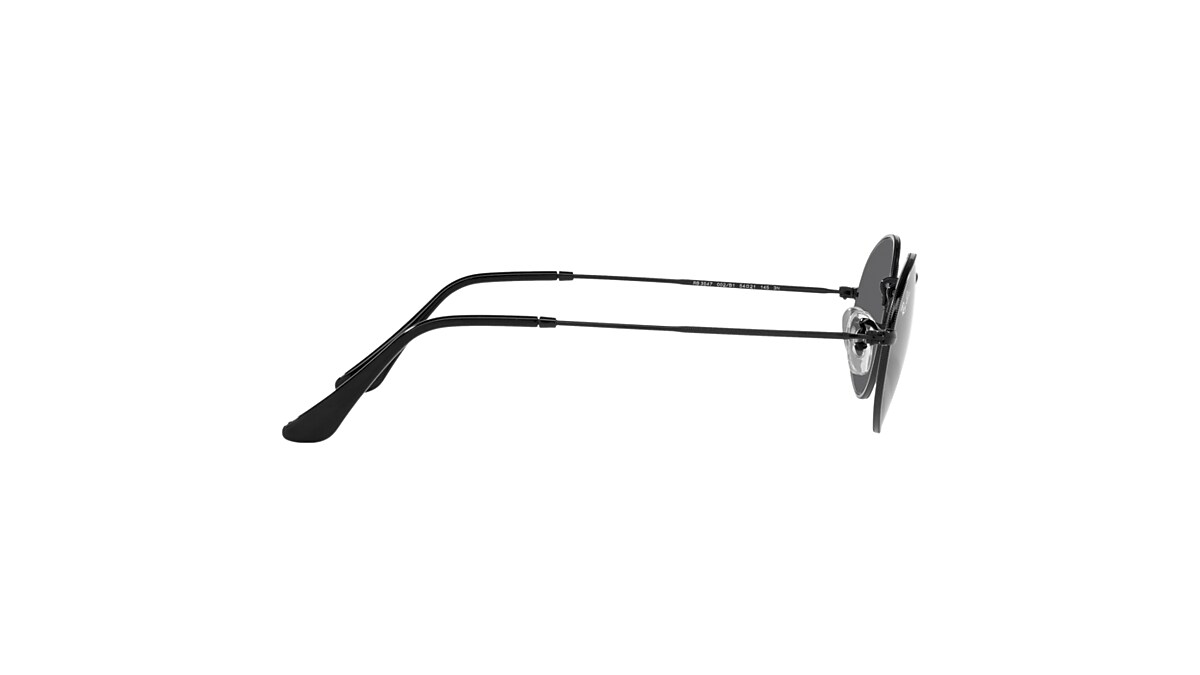OVAL METAL Sunglasses in Black and Dark Grey - RB3547 | Ray