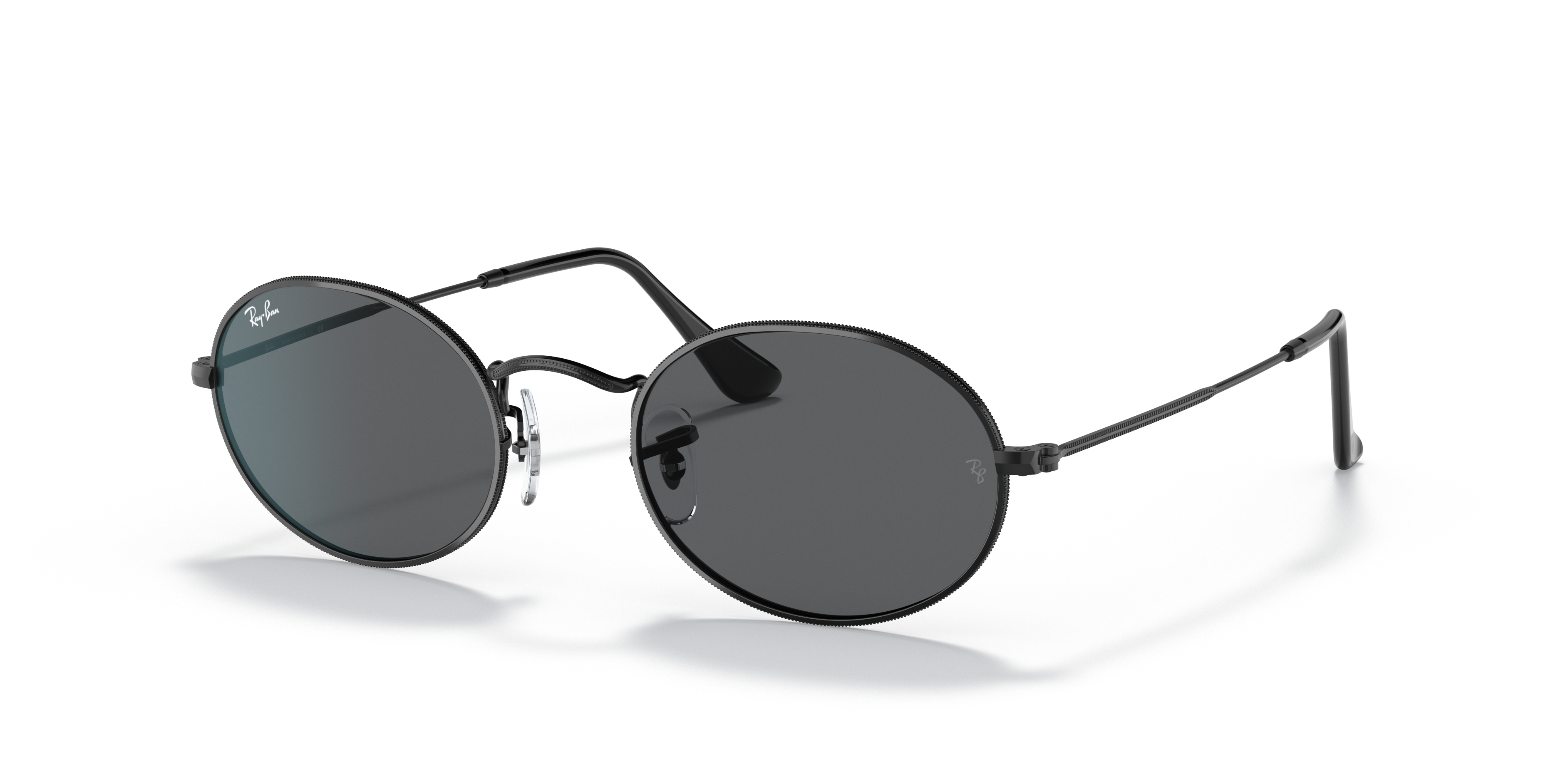 black oval ray bans