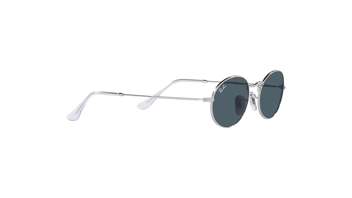 【レイバン公式ストア】 Ray-Ban® OVAL METAL サングラス | シルバー X ブルー - RB3547