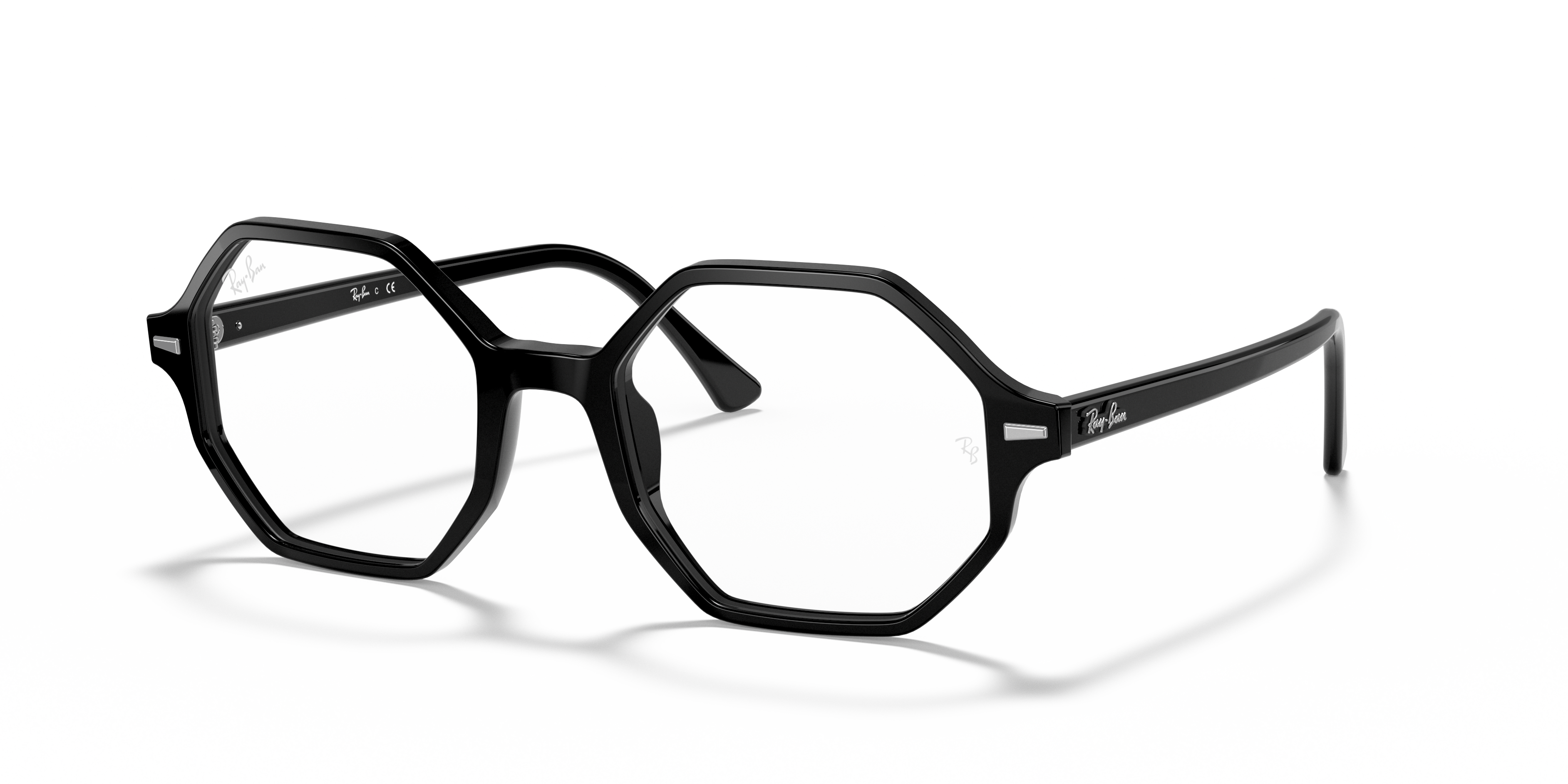 Britt Eyeglasses with Shiny Black Frame | Ray-Ban®