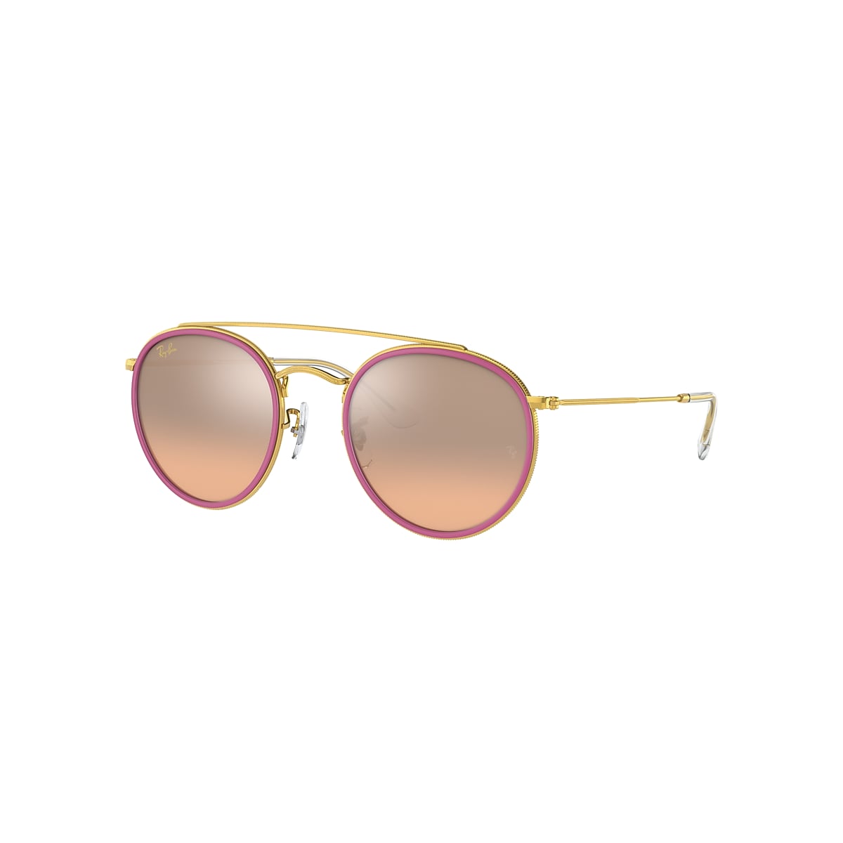 ROUND DOUBLE BRIDGE Sunglasses in Gold and Silver - RB3647N | Ray 