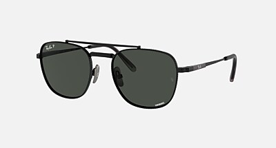 FRANK II TITANIUM Sunglasses in Black and Dark Grey - RB8258 | Ray