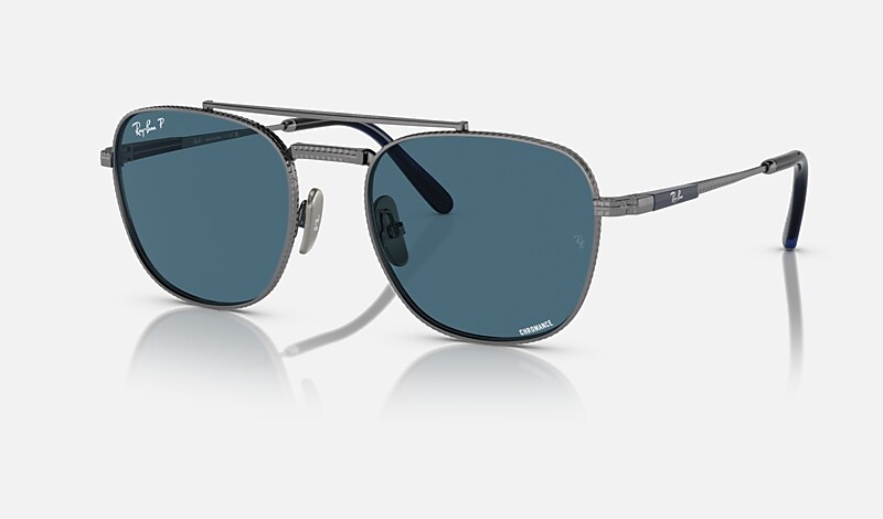 FRANK II TITANIUM Sunglasses in Gunmetal and Blue - RB8258 | Ray