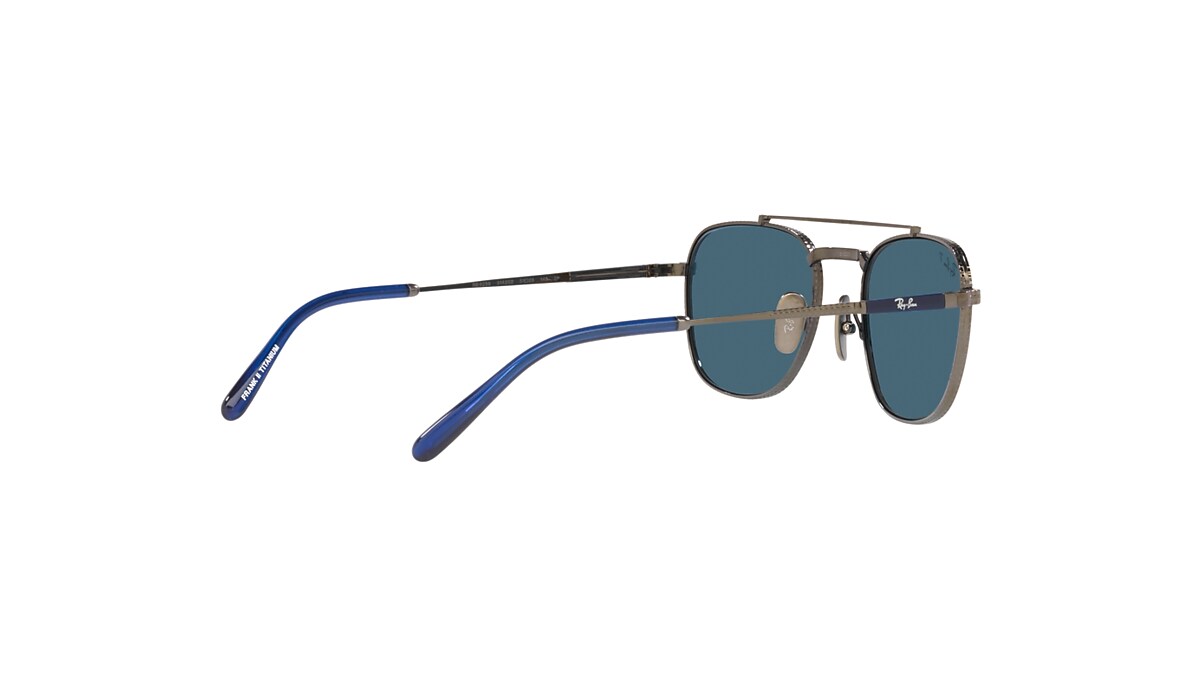 FRANK II TITANIUM Sunglasses in Gunmetal and Blue - RB8258 | Ray 