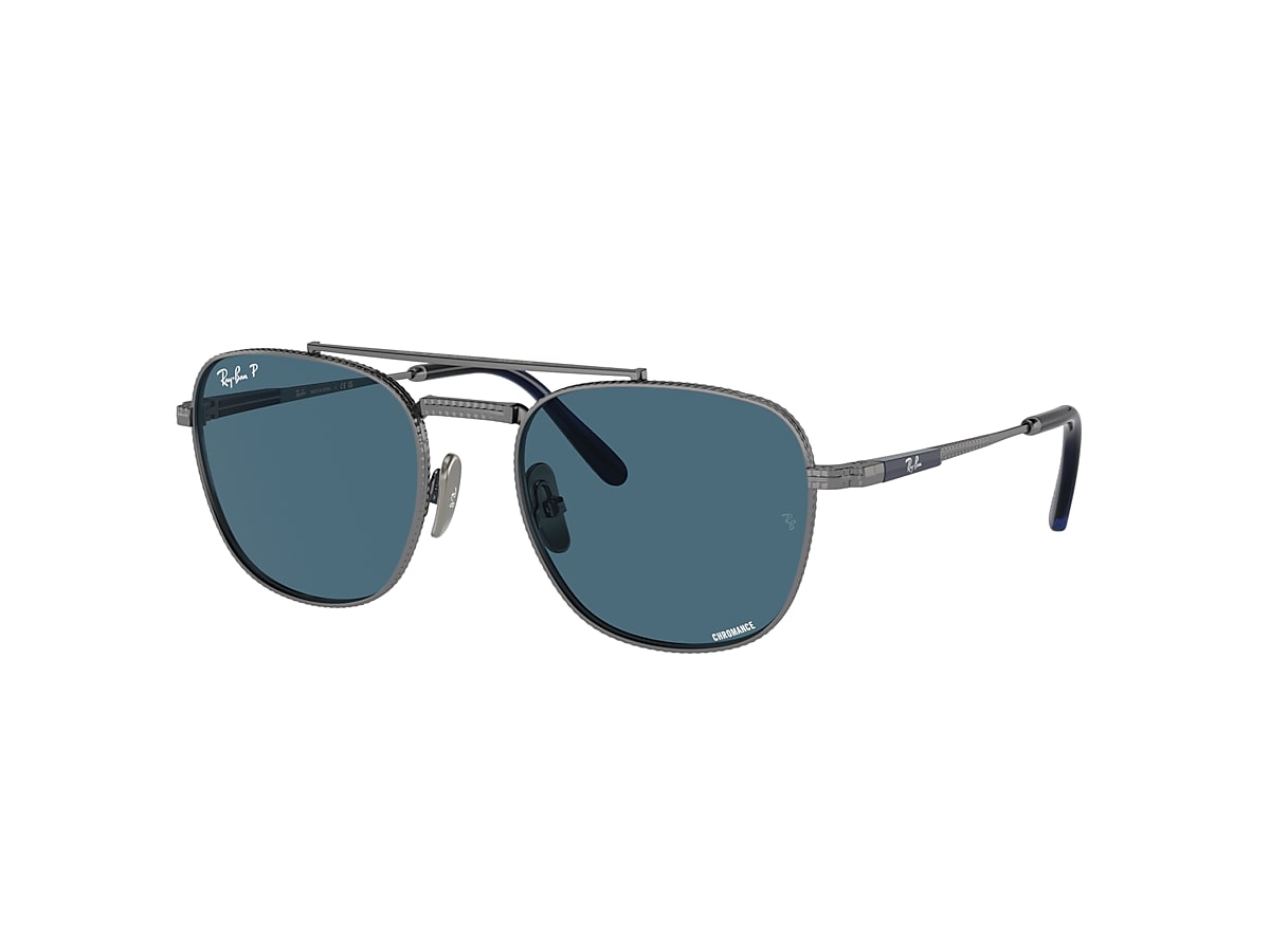 FRANK II TITANIUM Sunglasses in Gunmetal and Blue - RB8258 | Ray 