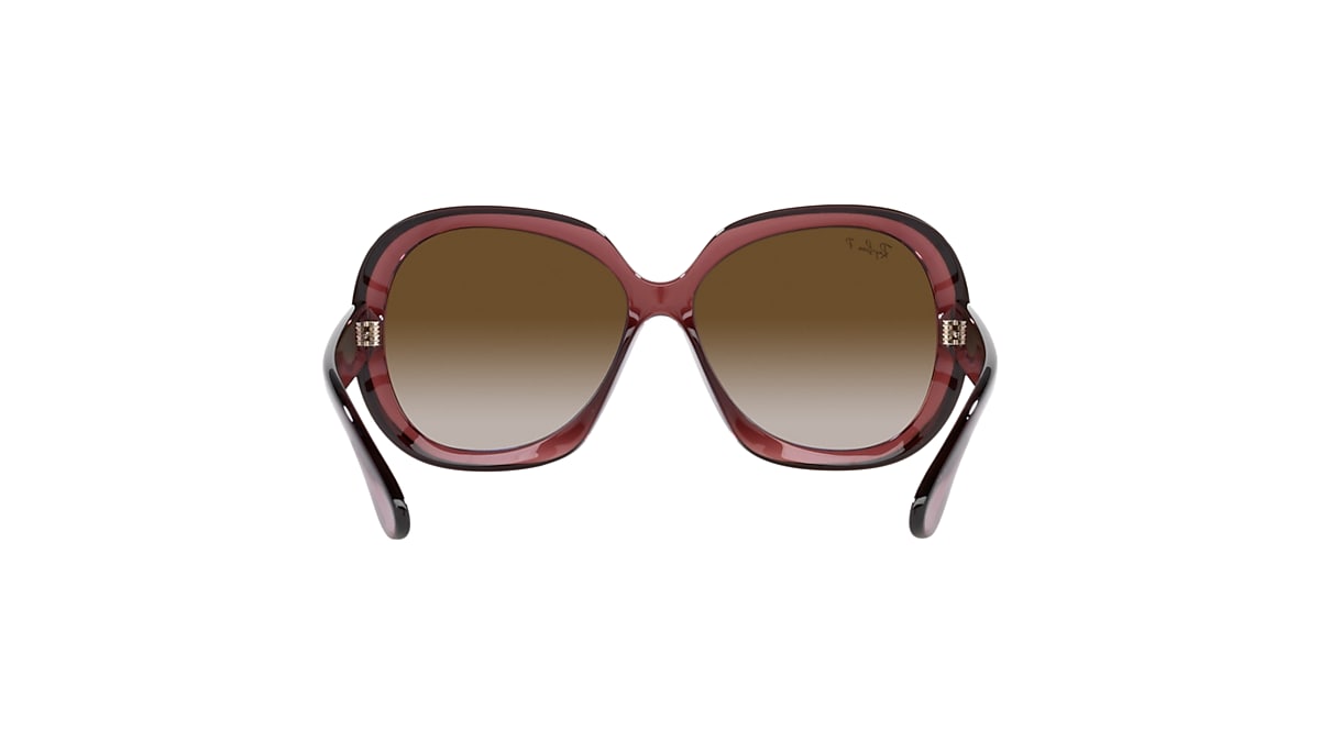 【レイバン公式ストア】 Ray-Ban® JACKIE OHH II TRANSPARENT サングラス | 透明ダークブラウン X  グレーグラディエントブラウン偏光 - RB4098