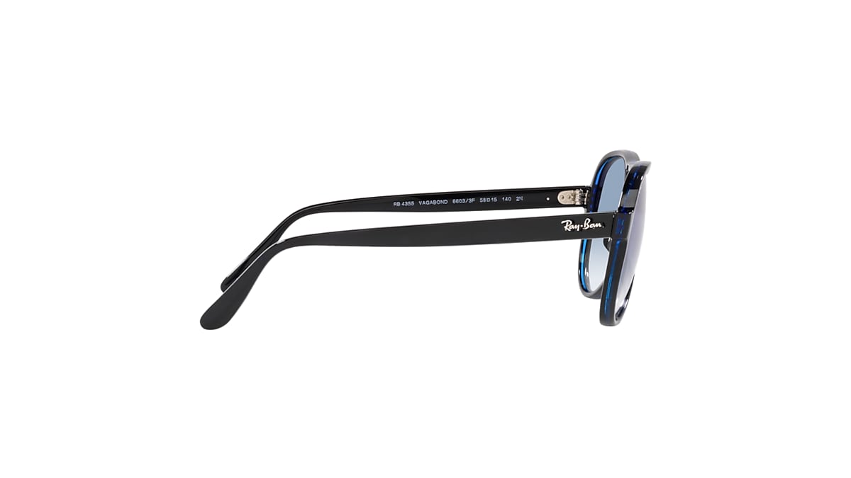 VAGABOND Sunglasses in Black and Blue - RB4355 | Ray-Ban® CA