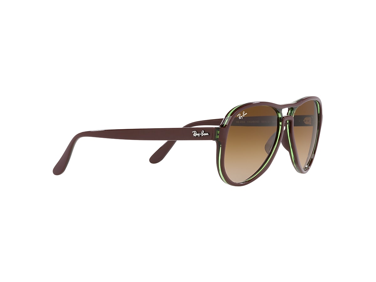 VAGABOND Sunglasses in Brown On Green and Brown - RB4355 | Ray-Ban® US