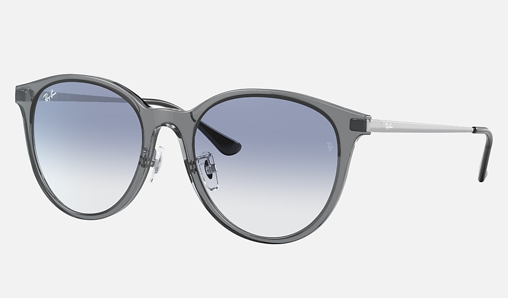 Transparent Grey Sunglasses in Blue and RB4334D - RB4334D | Ray-Ban®
