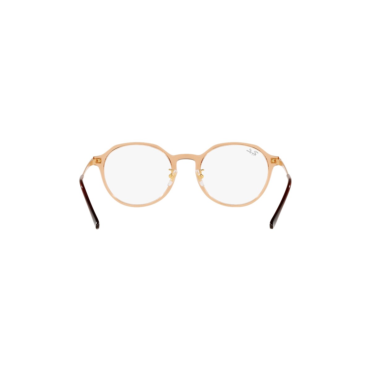 レイバン公式ストア】 Ray-Ban® Rb7187 Optics メガネ | 透明ライトブラウン フレーム
