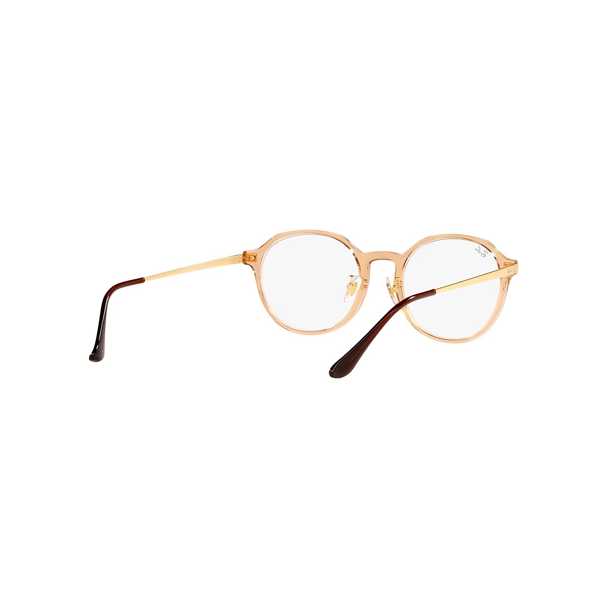 レイバン公式ストア】 Ray-Ban® Rb7187 Optics メガネ | 透明ライトブラウン フレーム