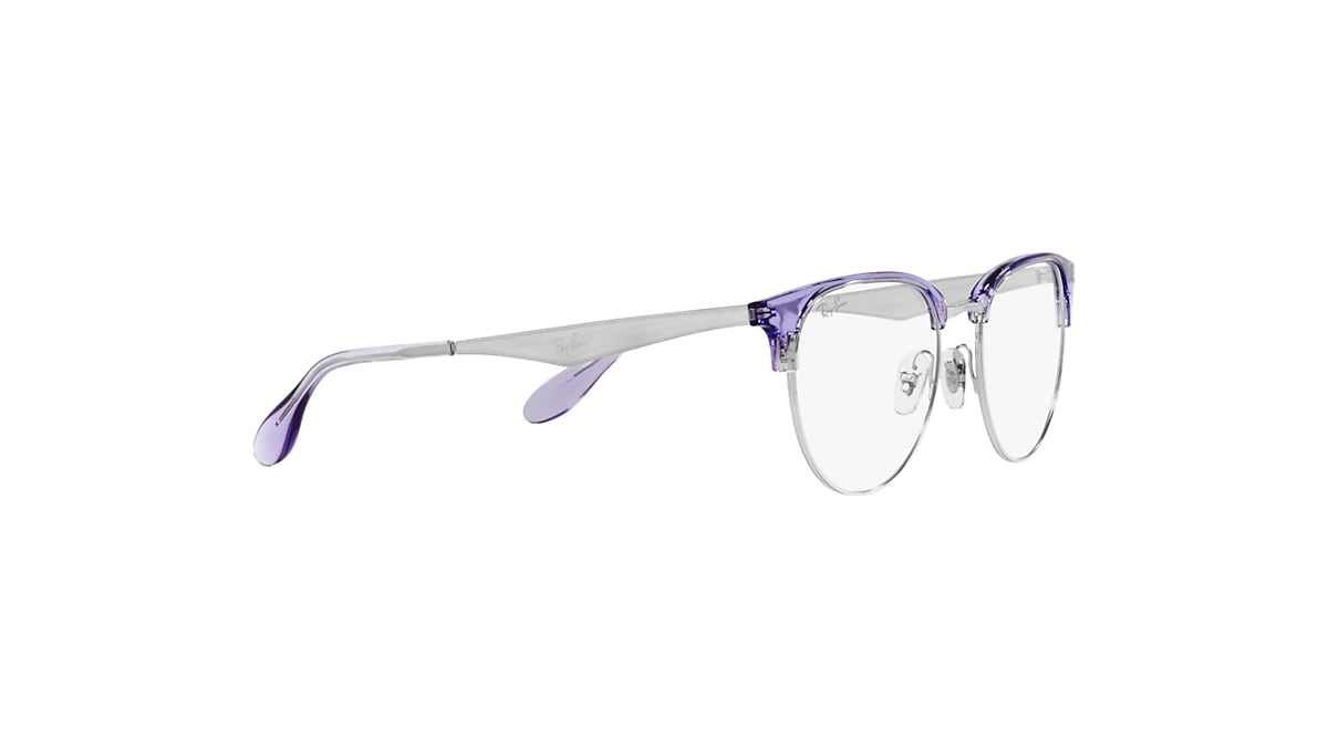 レン様 RB6396 OPTICS Eyeglasses with Transparent Violet On Silver