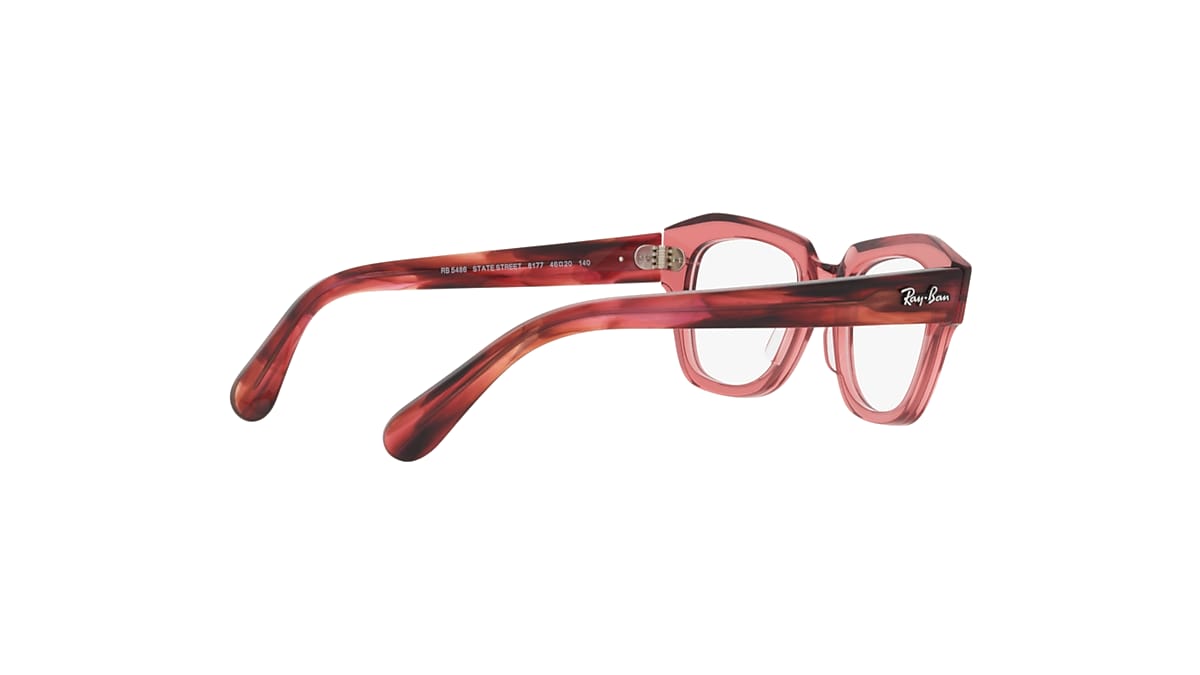 STATE STREET OPTICS Eyeglasses with Transparent Pink Frame