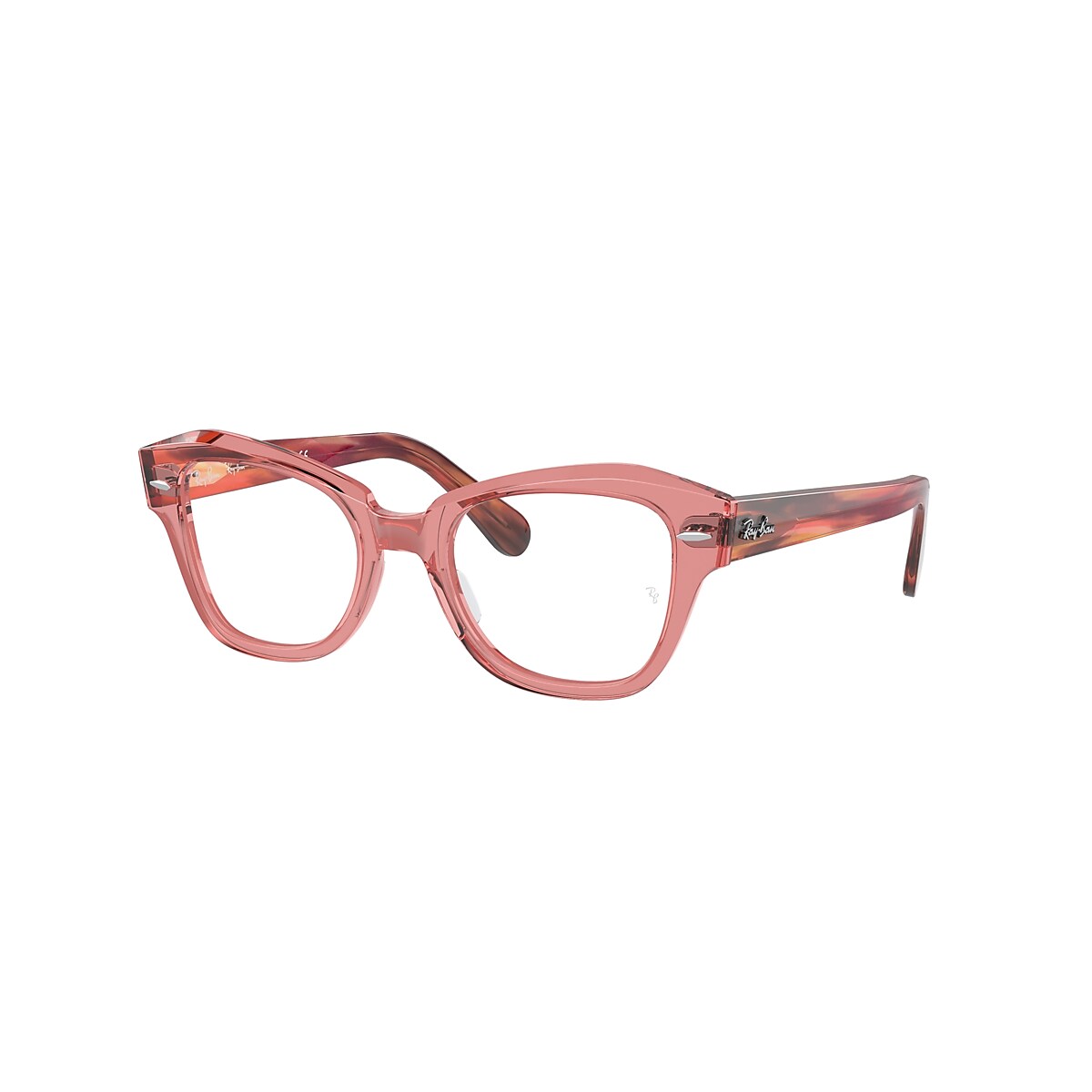 STATE STREET OPTICS Eyeglasses with Transparent Pink Frame