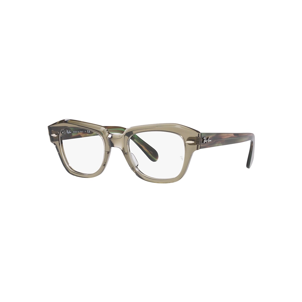 STATE STREET OPTICS Eyeglasses with Transparent Green Frame 