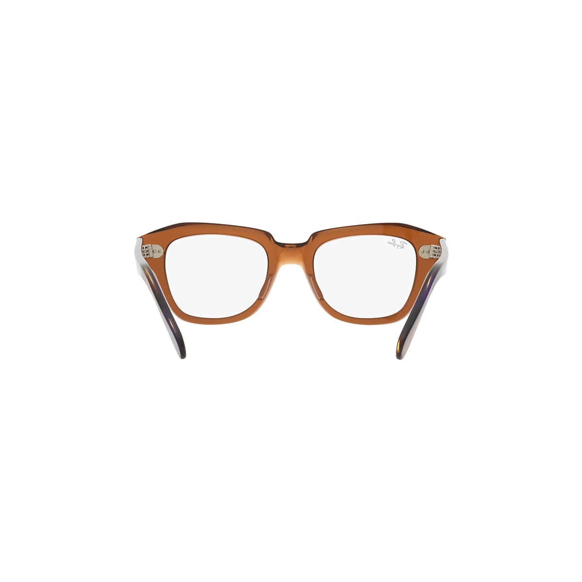 STATE STREET OPTICS Eyeglasses with Transparent Brown Frame