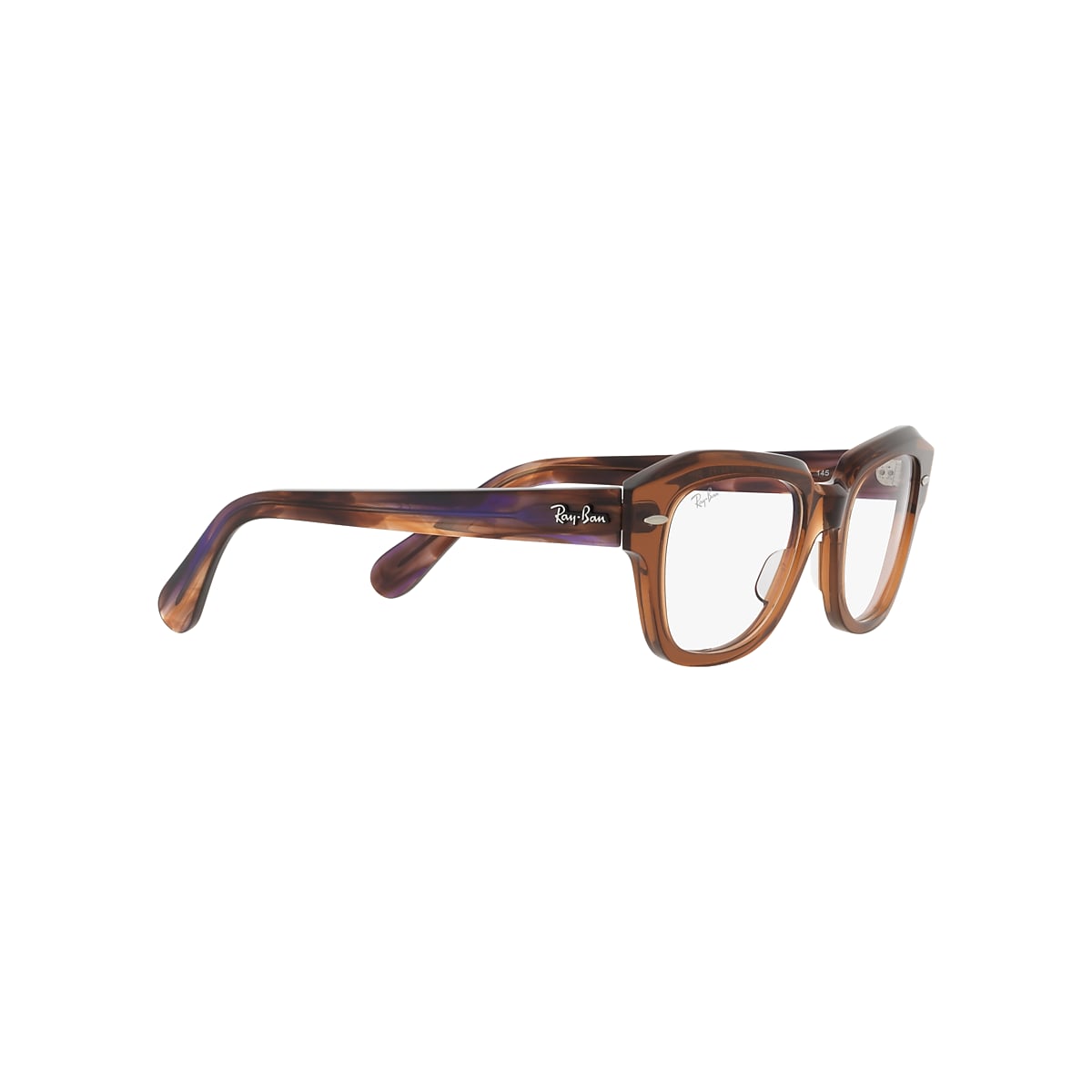 STATE STREET OPTICS Eyeglasses with Transparent Brown Frame