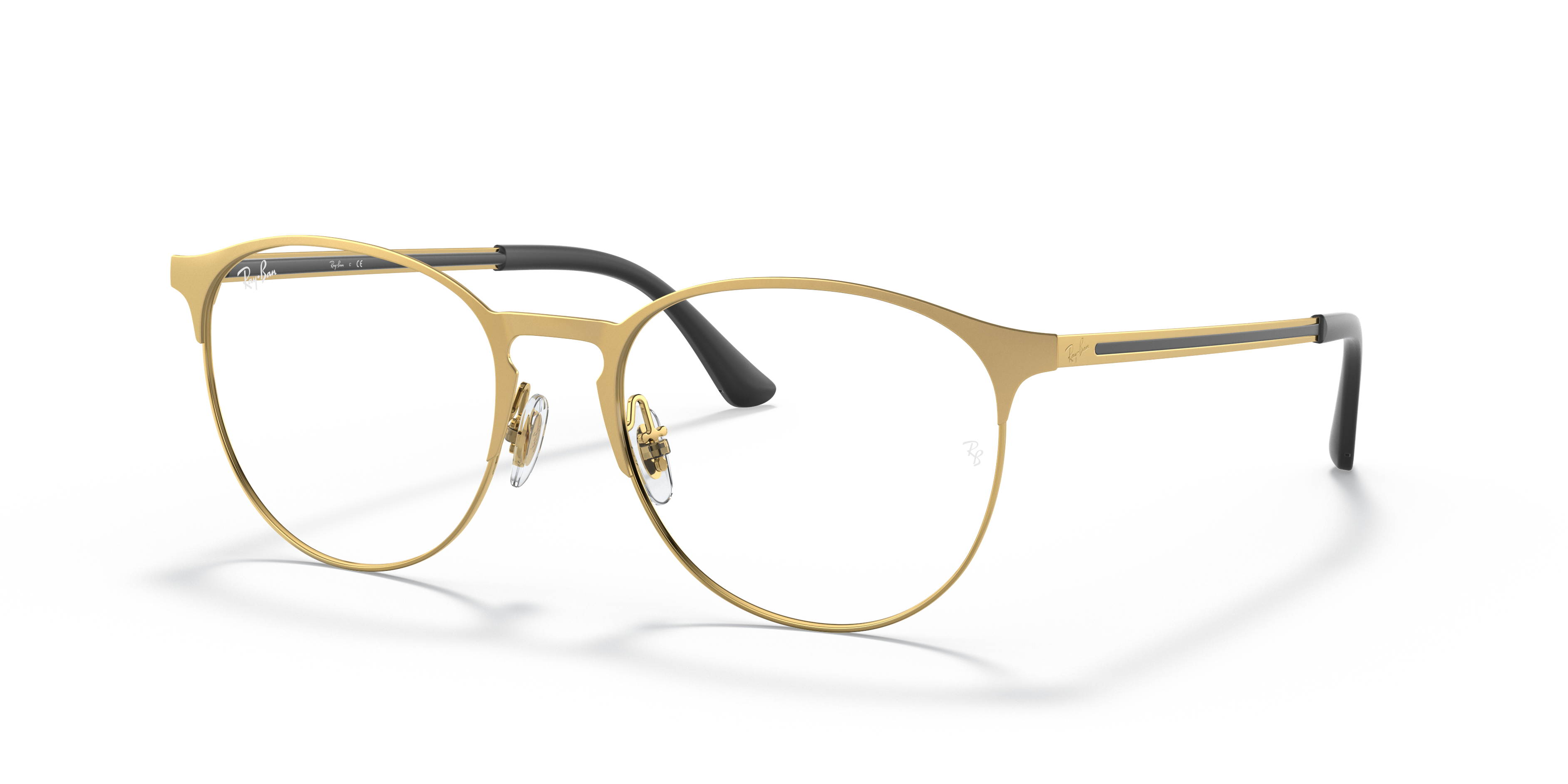 mens gold ray ban eyeglasses