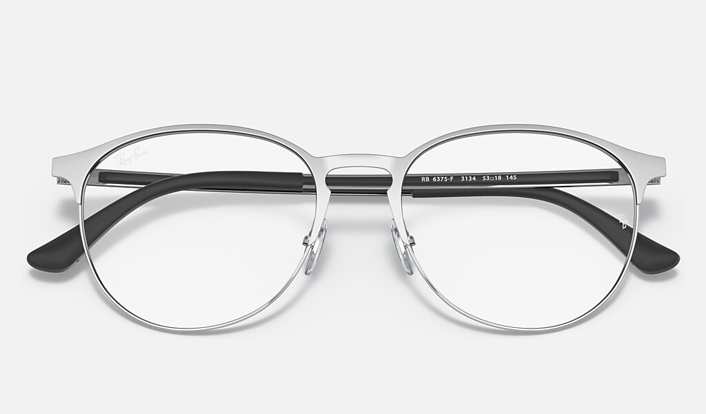 Rb6375 Optics Eyeglasses with Silver On Silver Frame | Ray-Ban®