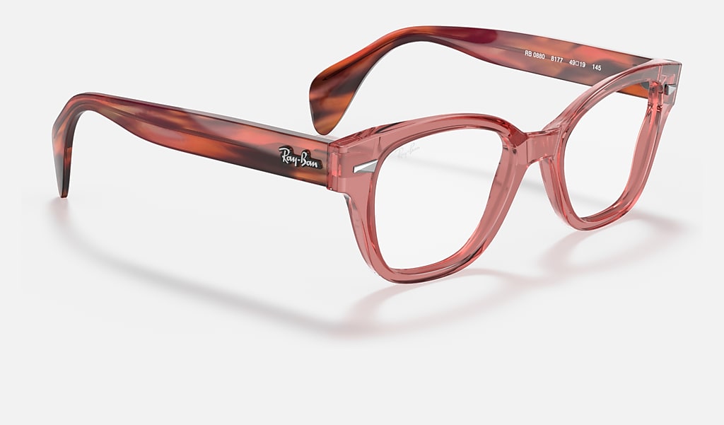 Rb0880 Optics Eyeglasses with Transparent Pink Frame | Ray-Ban®