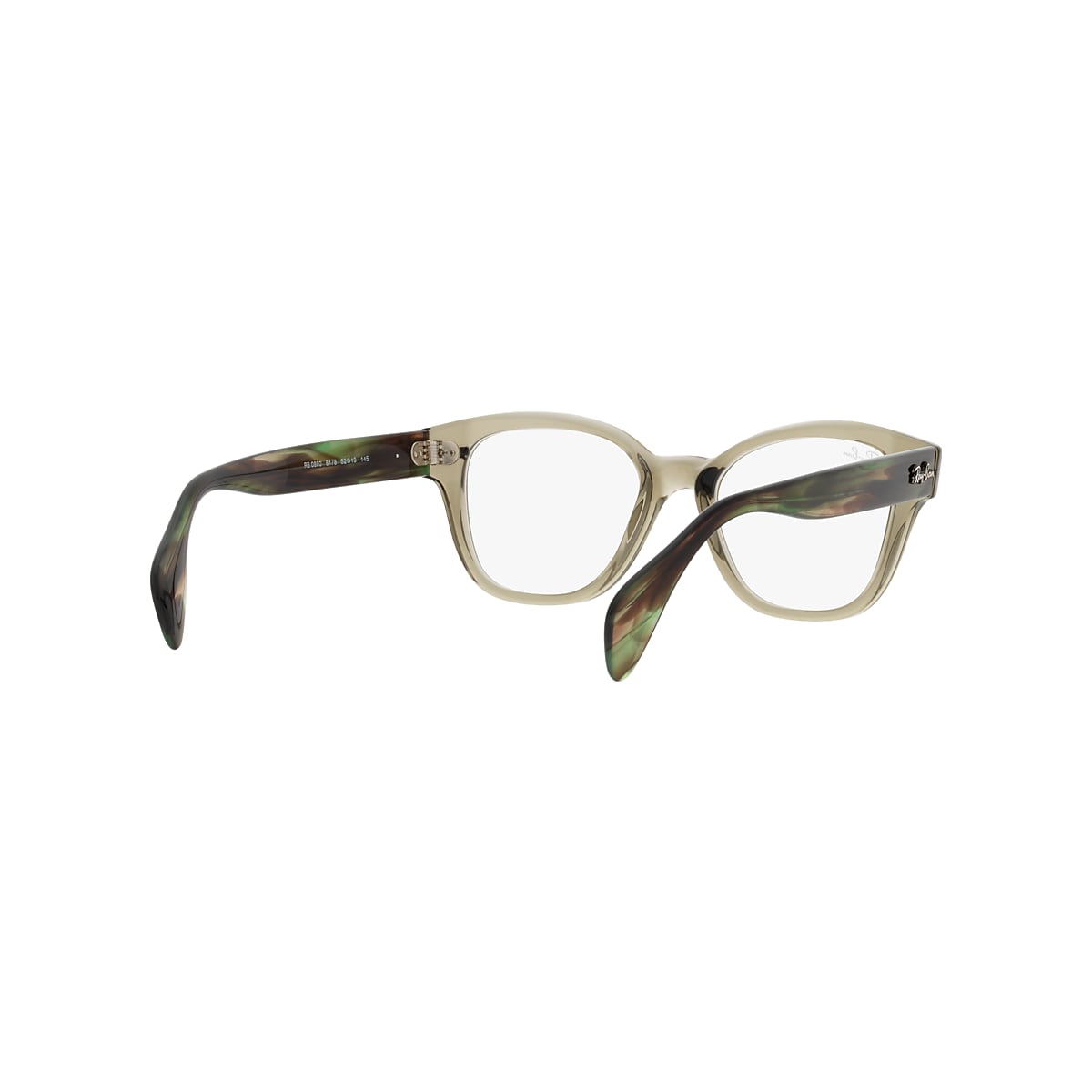 RB0880 OPTICS Eyeglasses with Transparent Green Frame