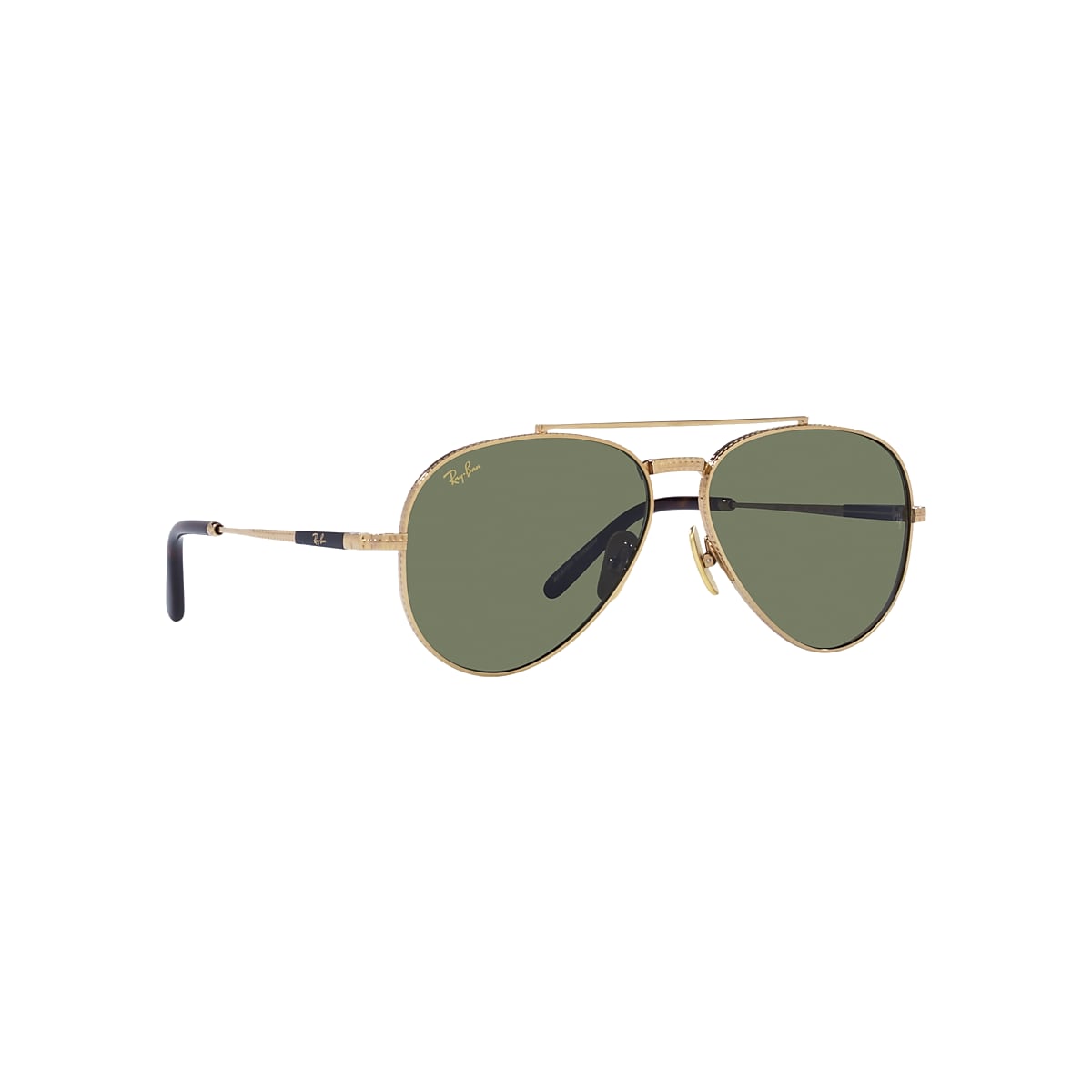 AVIATOR II TITANIUM Sunglasses in Arista Gold and Green