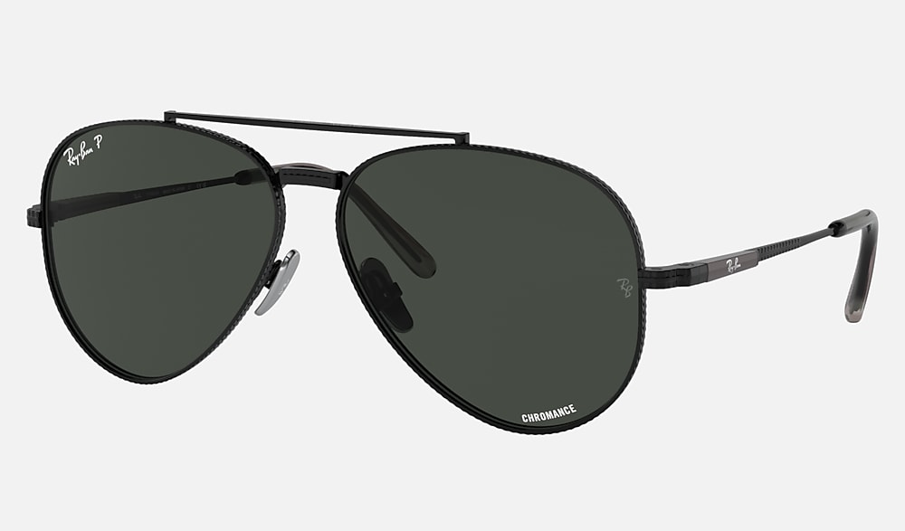 AVIATOR II TITANIUM Sunglasses in Black and Dark Grey - RB8225 